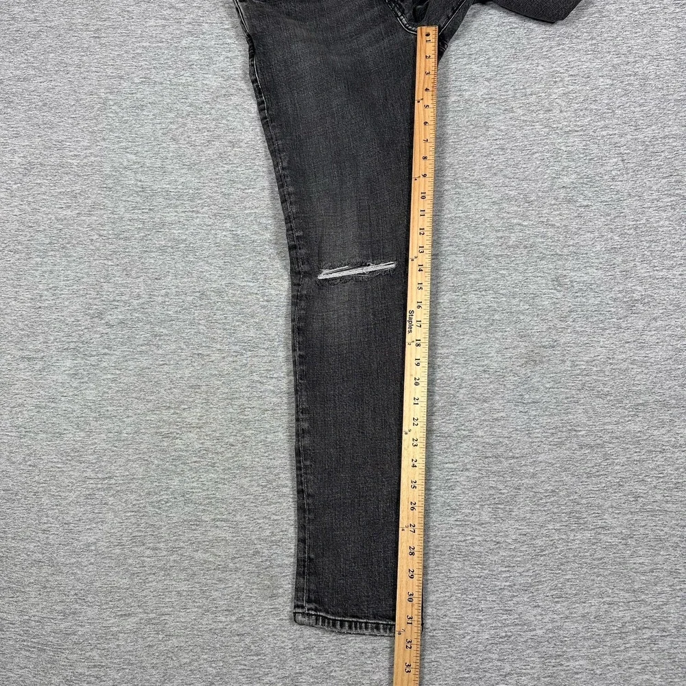 Diesel Jeans Mens 32x32 Black Denim Slim D-Strukt Stretch Distressed Grunge - Picture 5 of 11